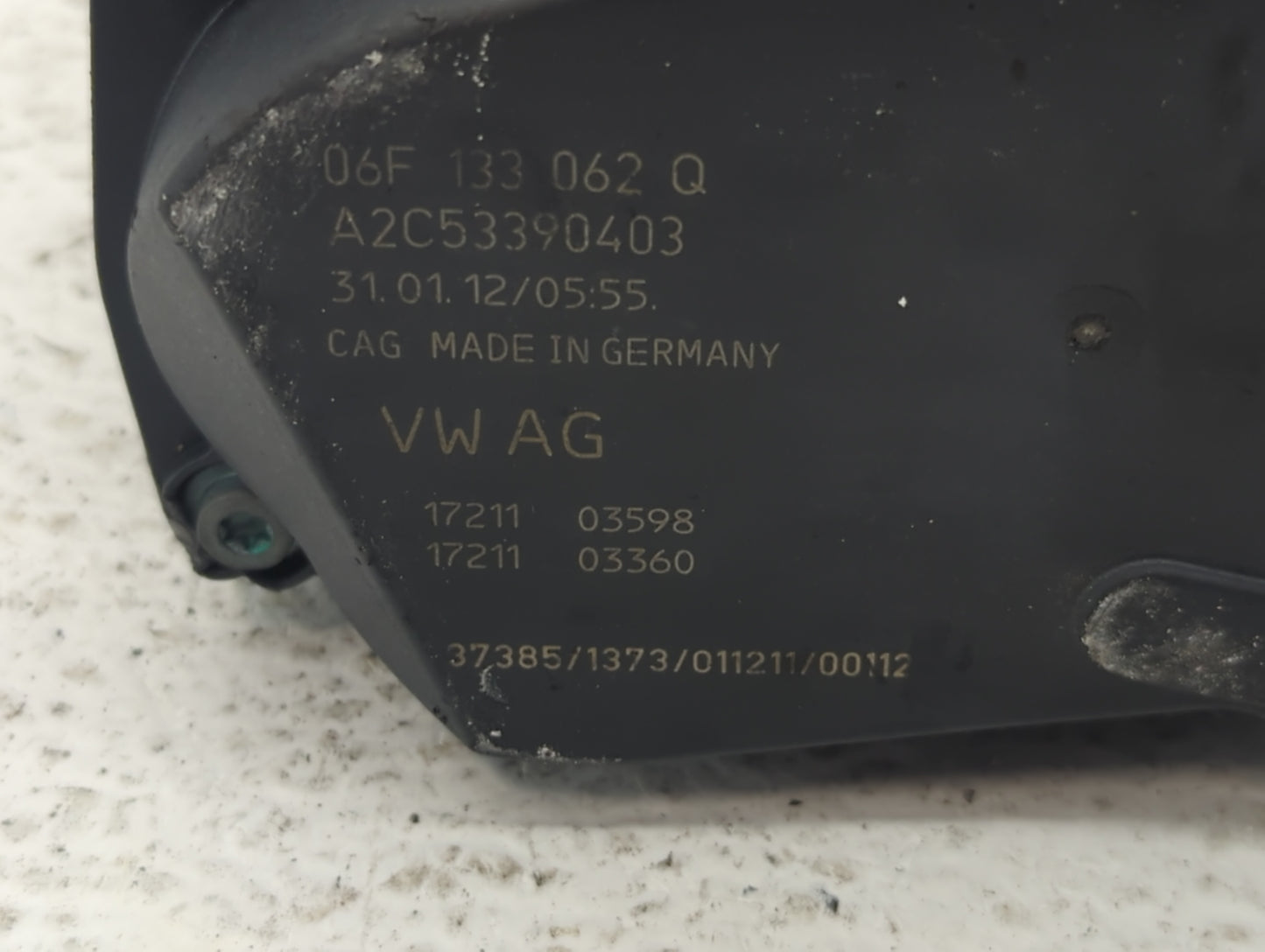 2010-2017 Audi Q5 Throttle Body P/N:06F 133 062 T 06F 133 062 Q Fits OEM Used Auto Parts - Oemusedautoparts1.com