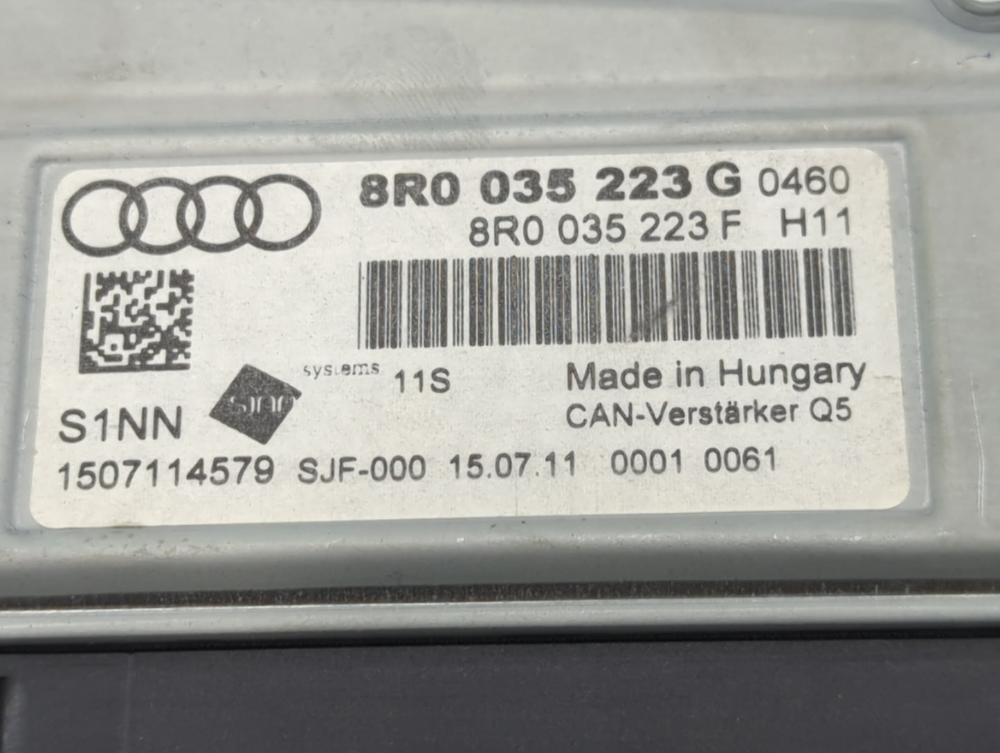 2011-2017 Audi Q5 Radio AM FM Cd Player Receiver Replacement P/N:8R0 035 223 G Fits OEM Used Auto Parts - Oemusedautoparts1.