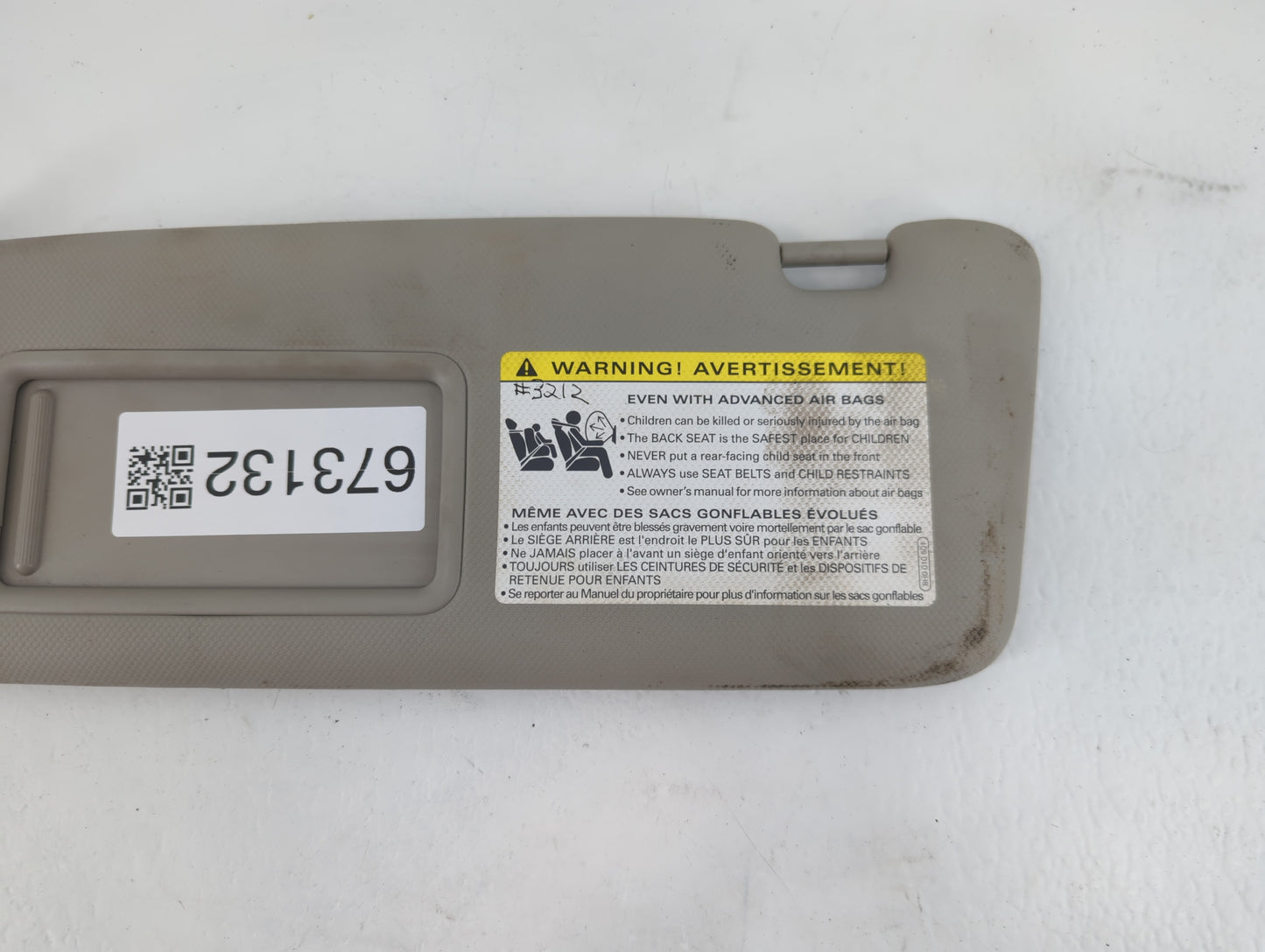 2012 Audi Q5 Sun Visor Shade Replacement Driver Left Mirror Fits Fits 2009 2010 2011 OEM Used Auto Parts - Oemusedautoparts1