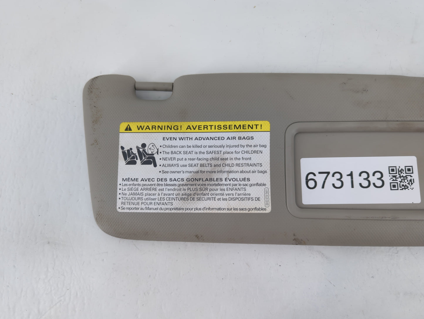 2012 Audi Q5 Sun Visor Shade Replacement Passenger Right Mirror Fits Fits 2009 2010 2011 OEM Used Auto Parts - Oemusedautopa