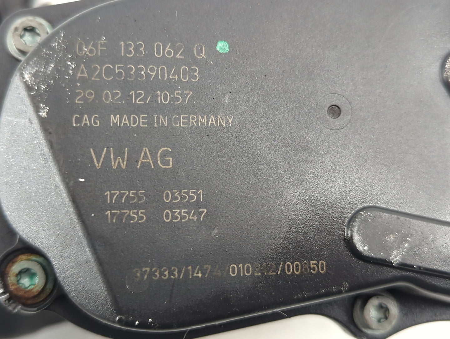 2010-2017 Audi Q5 Throttle Body P/N:A2C53390403 06F 133 062 Q Fits OEM Used Auto Parts - Oemusedautoparts1.com