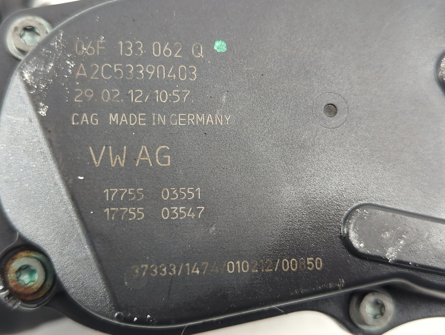 2010-2017 Audi Q5 Throttle Body P/N:A2C53390403 06F 133 062 Q Fits OEM Used Auto Parts - Oemusedautoparts1.com