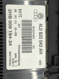 2012 Audi Q7 Climate Control Module Temperature AC/Heater Replacement P/N:4L0820043AH 5HB009184-34, 4L0910043D Fits OEM Used