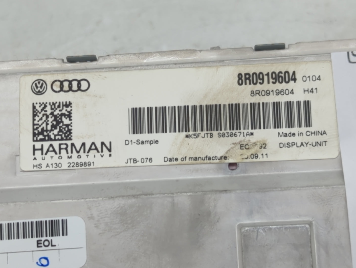 2013-2016 Audi S4 Information Display Screen 1469270 - Oemusedautoparts1.com