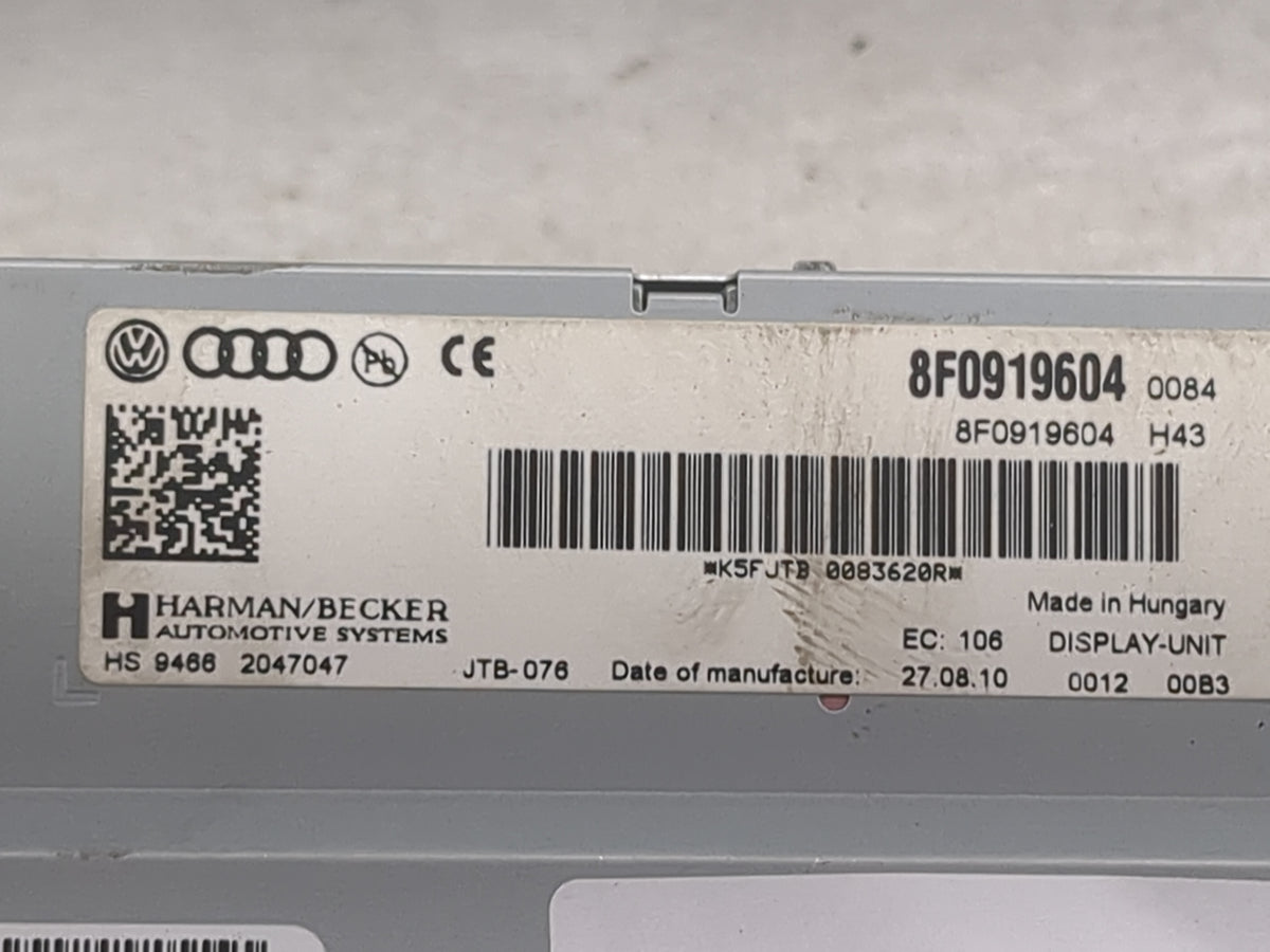 2013-2016 Audi S4 Information Radio Display Screen 1516752 - Oemusedautoparts1.com
