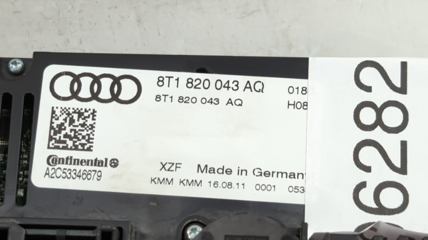 2010-2012 Audi S4 Climate Control Module Temperature AC/Heater Replacement P/N:8T1 820 043 AK 8T1 820 043 AL Fits OEM Used A