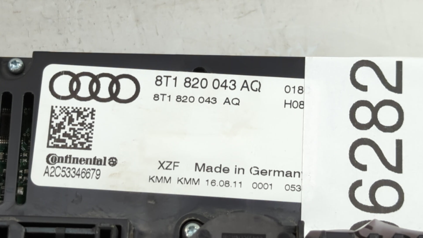 2010-2012 Audi S4 Climate Control Module Temperature AC/Heater Replacement P/N:8T1 820 043 AK 8T1 820 043 AL Fits OEM Used A