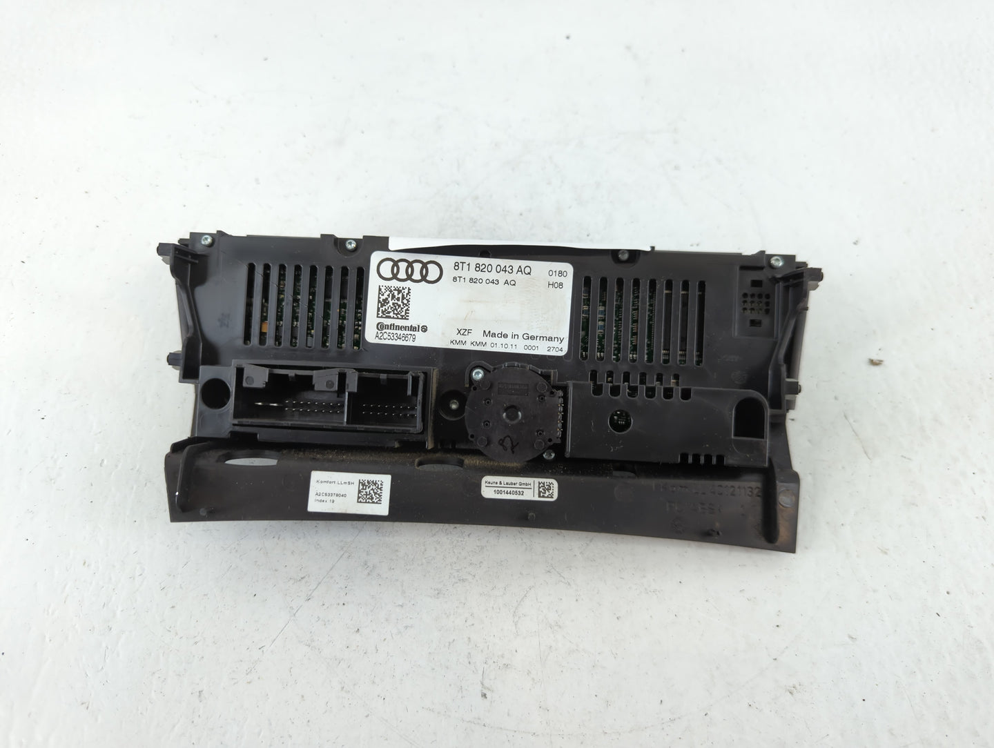 2010-2012 Audi S4 Climate Control Module Temperature AC/Heater Replacement P/N:8T1 820 043 AQ Fits OEM Used Auto Parts - Oem