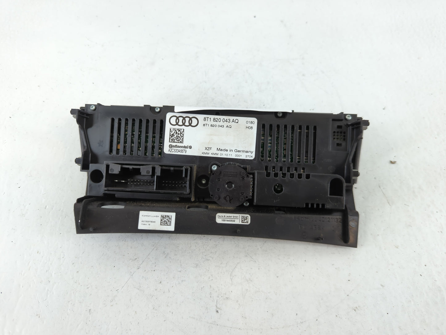 2010-2012 Audi S4 Climate Control Module Temperature AC/Heater Replacement P/N:8T1 820 043 AQ Fits OEM Used Auto Parts - Oem