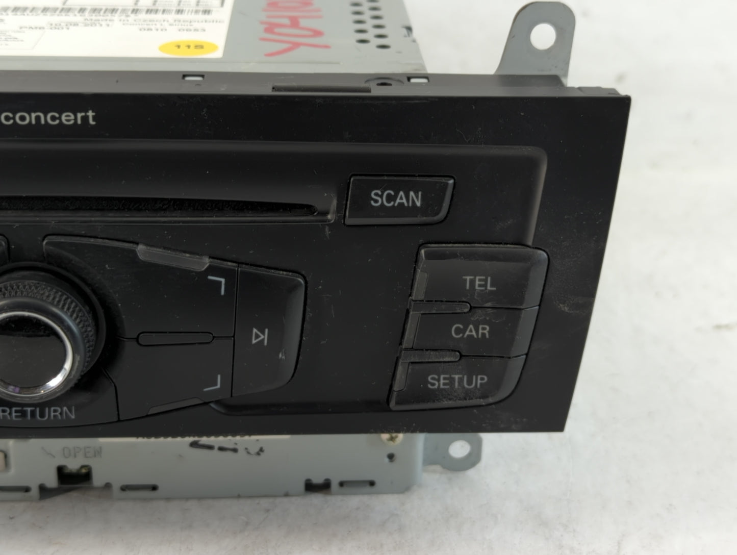 2010-2012 Audi S4 Radio AM FM Cd Player Receiver Replacement P/N:8T1 035 186 R Fits Fits 2010 2011 2012 2013 2014 2015 2016 