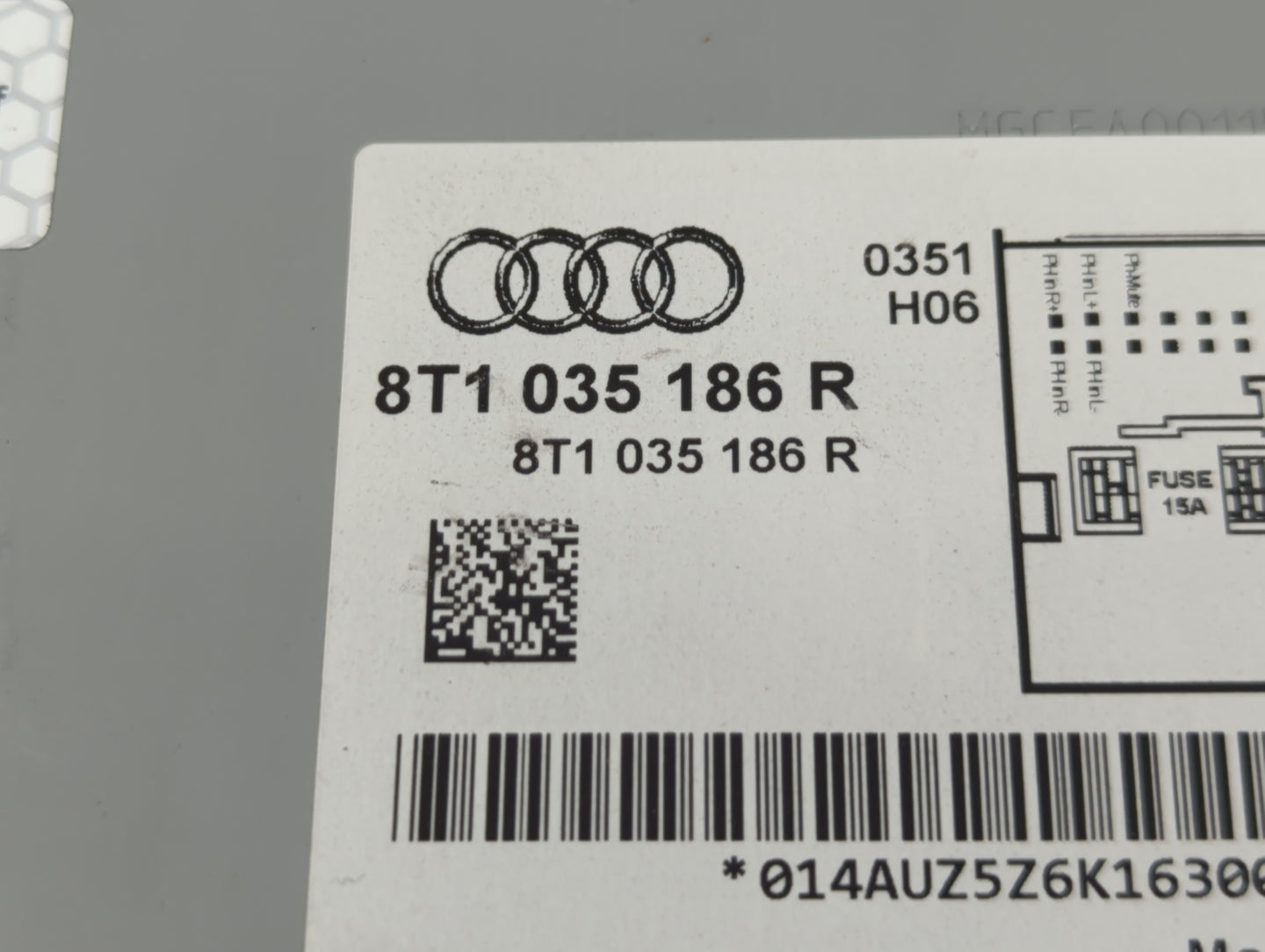 2010-2012 Audi S4 Radio AM FM Cd Player Receiver Replacement P/N:8T1 035 186 R Fits Fits 2010 2011 2012 2013 2014 2015 2016 