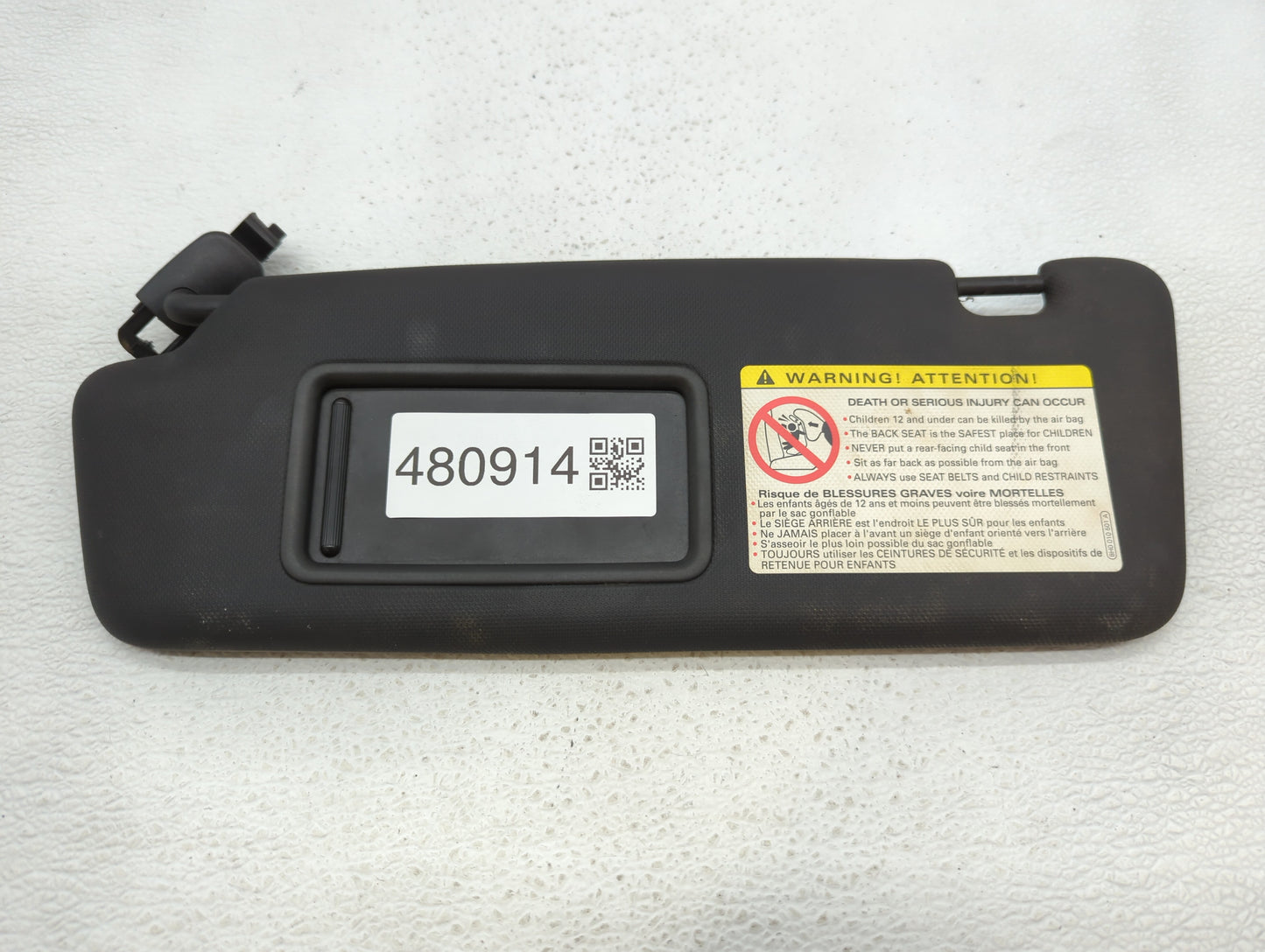 2012-2013 Audi S5 Sun Visor Shade Replacement Passenger Right Mirror Fits Fits 2012 2013 OEM Used Auto Parts - Oemusedautopa