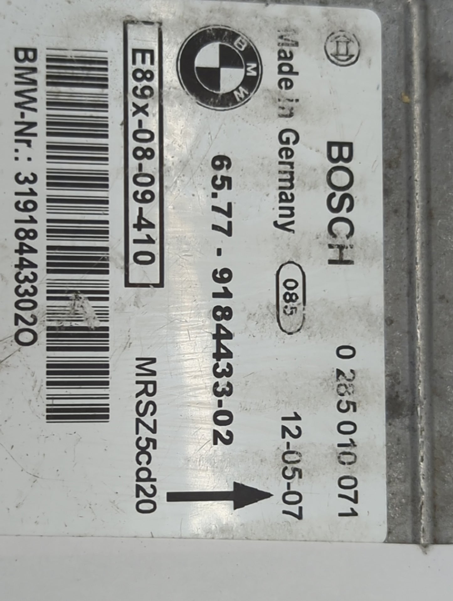 Bmw 328 Safety Restraint Srs Airbag Control Module 1448840 - Oemusedautoparts1.com
