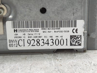 2012 Bmw 328 Radio AM FM Cd Player Receiver Replacement P/N:9583162C3024595 CI928343001 Fits OEM Used Auto Parts - Oemusedau