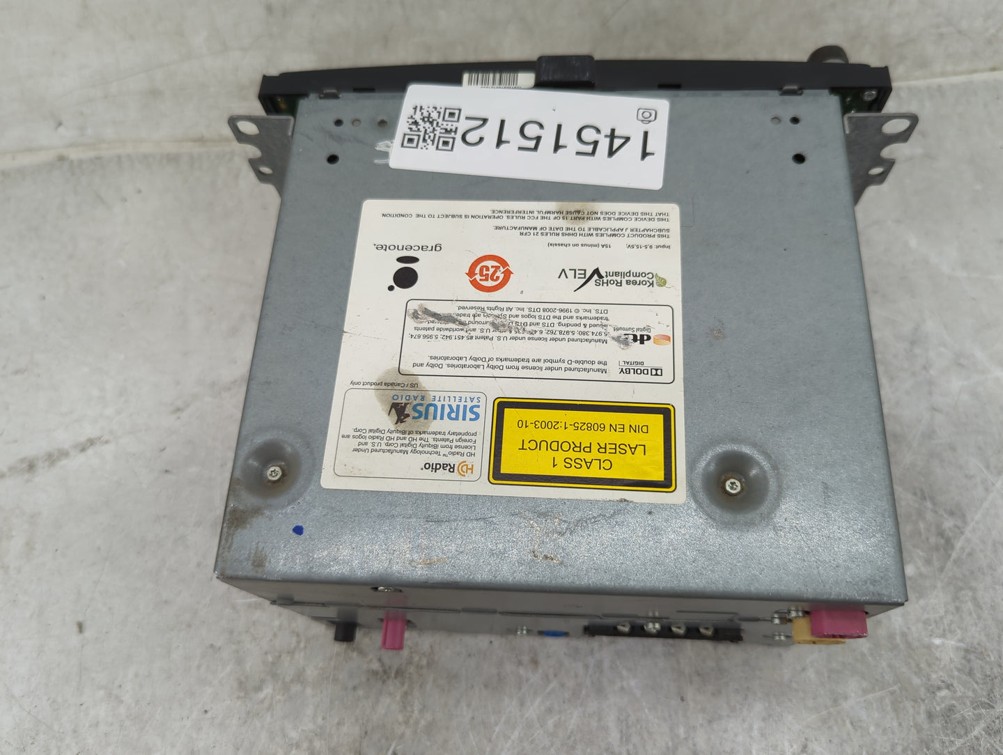 2012 Bmw 328 Radio AM FM Cd Player Receiver Replacement P/N:9583162C3024595 CI928343001 Fits OEM Used Auto Parts - Oemusedau