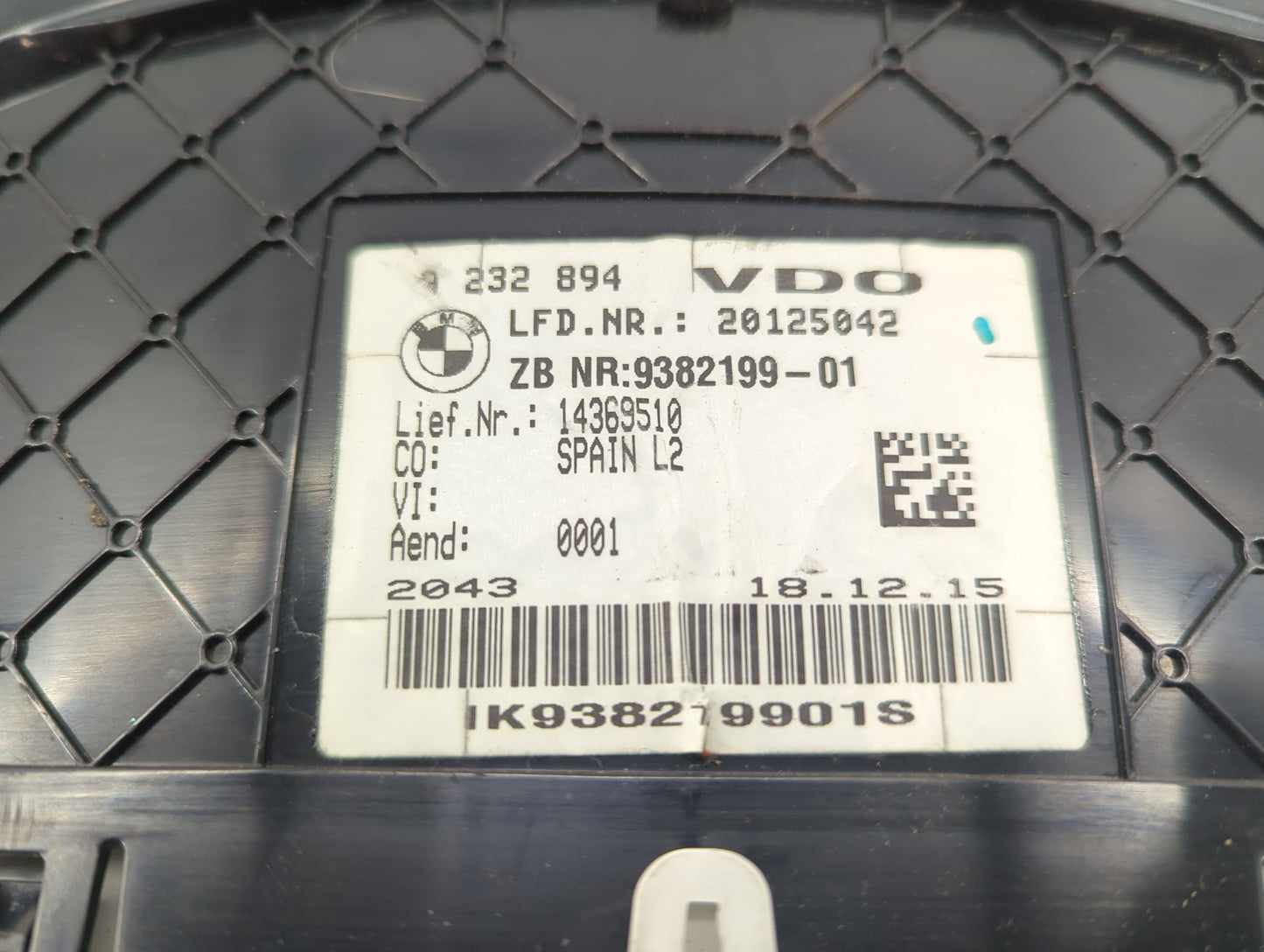 2012-2016 Bmw 328i Instrument Cluster Speedometer Gauges P/N:9232894 9283341-01 Miles: Fits OEM Used Auto Parts - Oemusedaut