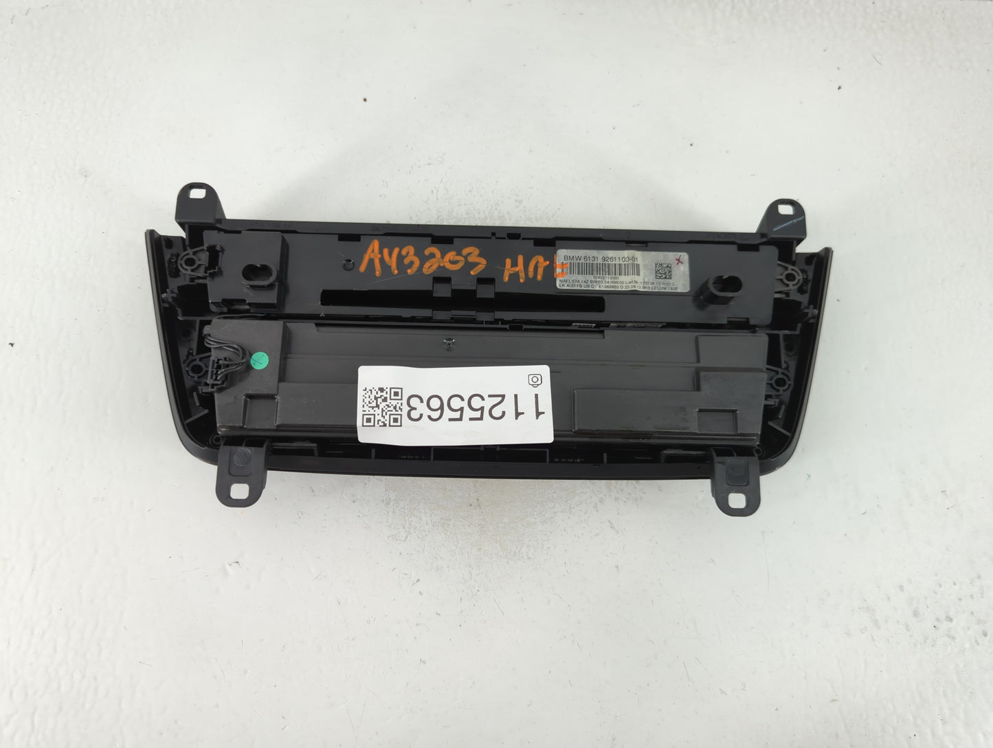 2012-2014 Bmw 328i Climate Control Module Temperature AC/Heater Replacement P/N:6131 9261103-01 Fits Fits 2012 2013 2014 OEM