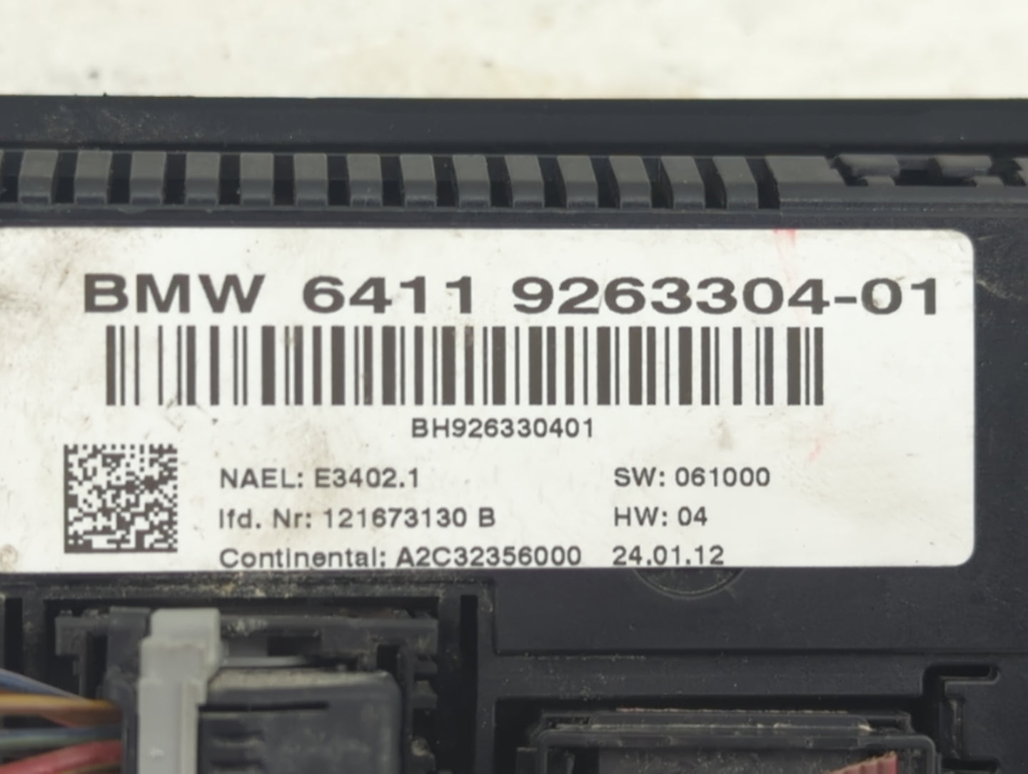 2011-2013 Bmw 328i Climate Control Module Temperature AC/Heater Replacement P/N:9263304-01 Fits Fits 2011 2012 2013 OEM Used