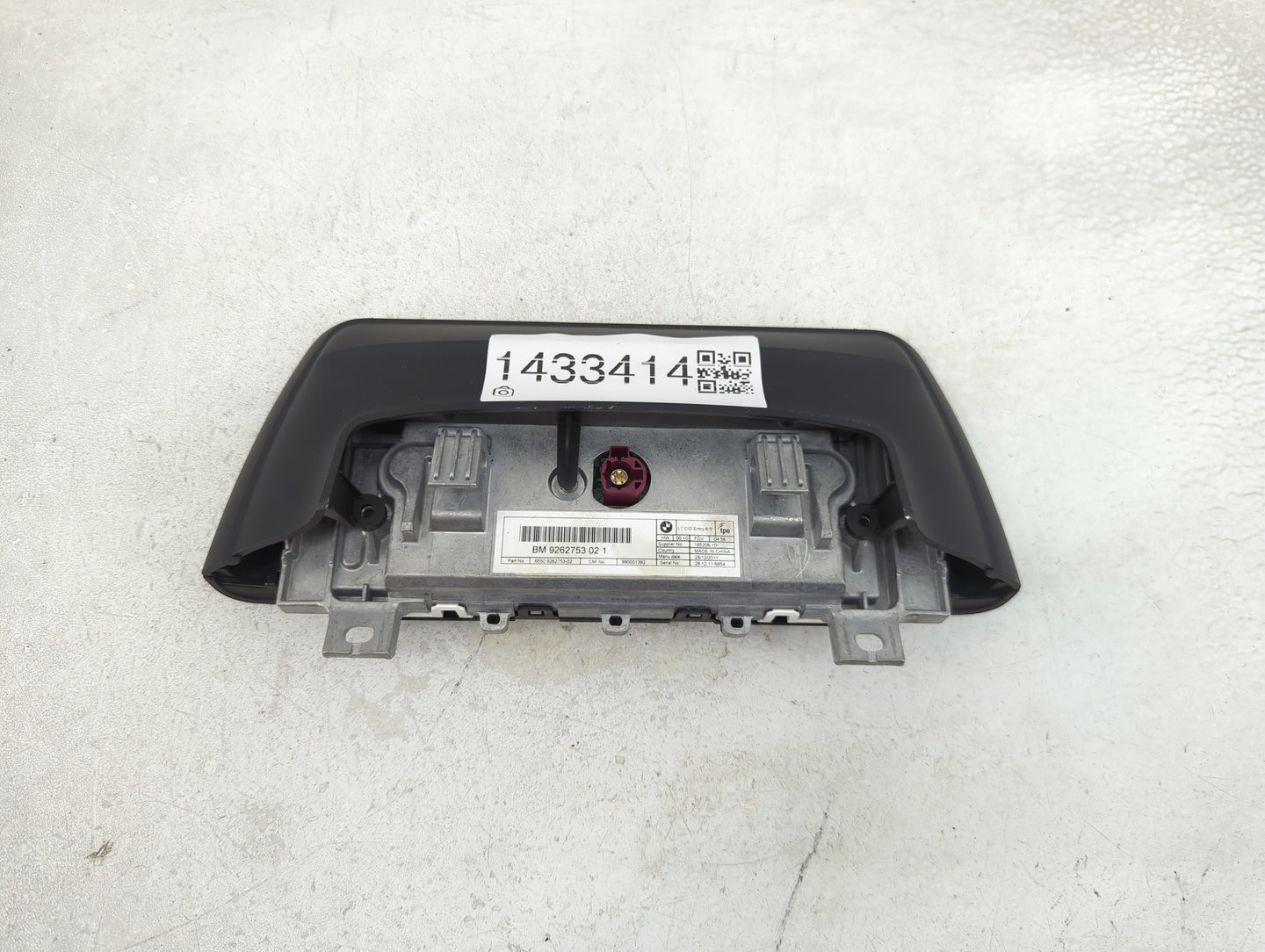 2012-2016 Bmw 328i Information Display Screen - Oemusedautoparts1.com