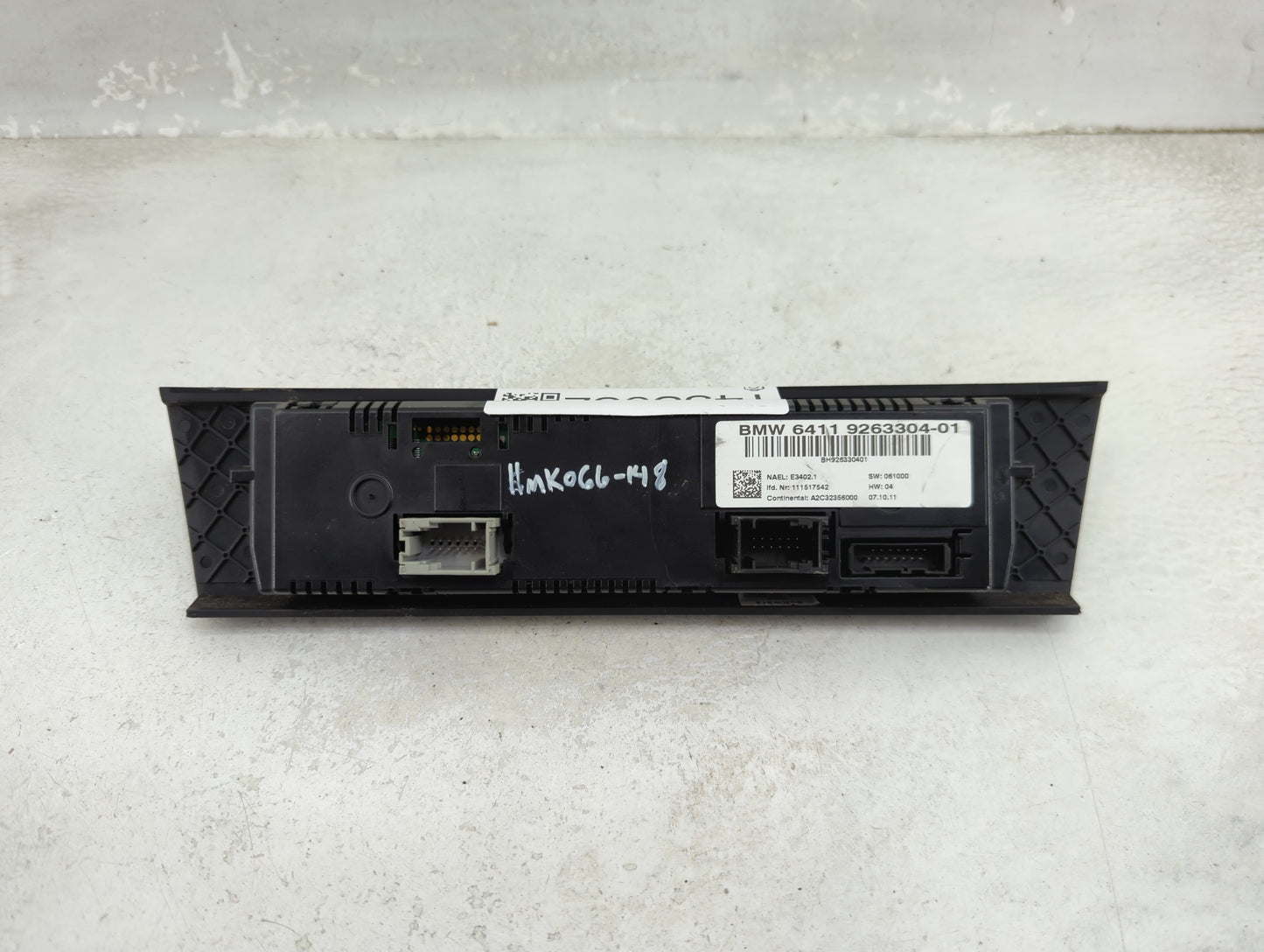 2011-2013 Bmw 328i Climate Control Module Temperature AC/Heater Replacement P/N:9263304-01 Fits Fits 2011 2012 2013 OEM Used