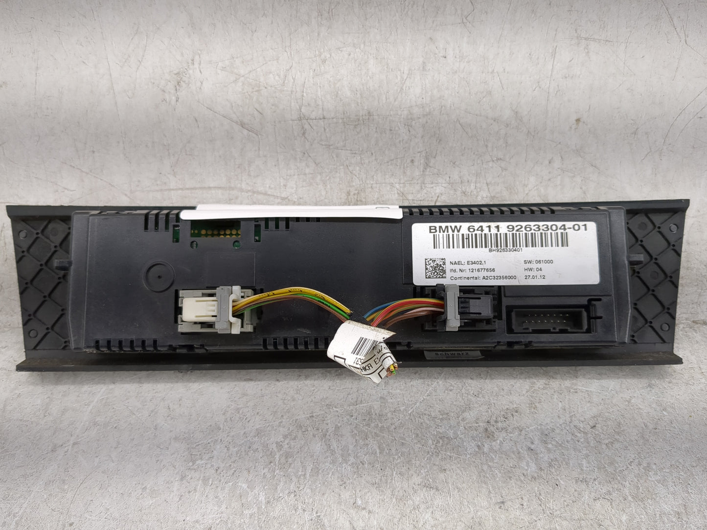 2011-2013 Bmw 328i Climate Control Module Temperature AC/Heater Replacement P/N:9263304-01 Fits Fits 2011 2012 2013 OEM Used