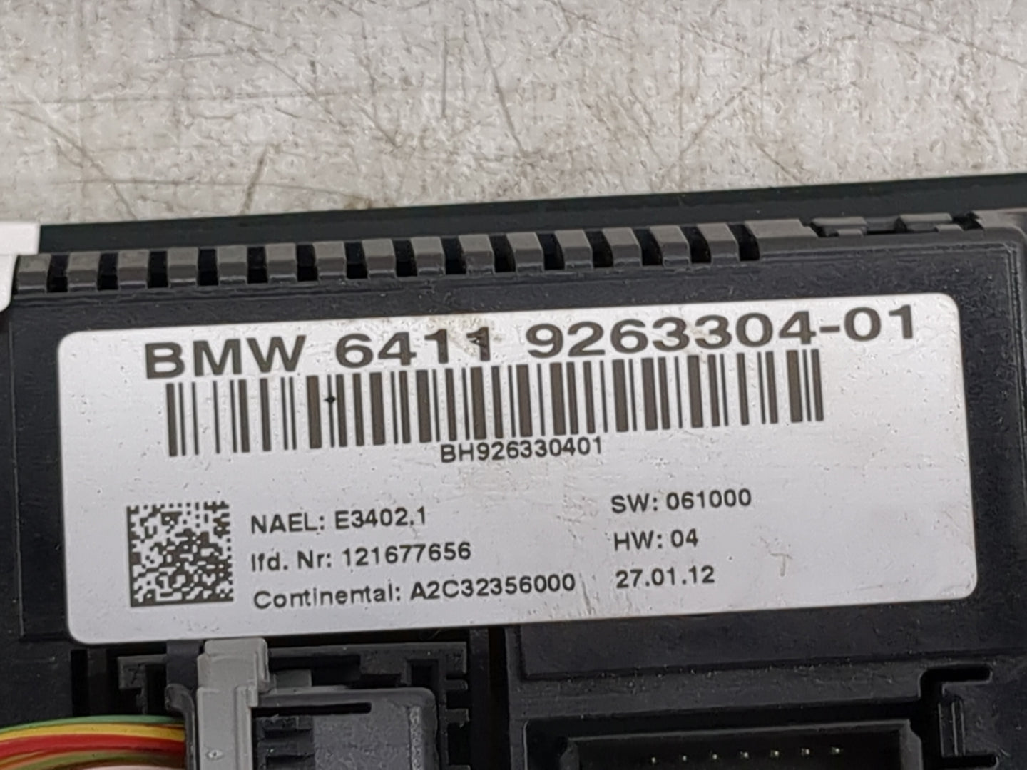 2011-2013 Bmw 328i Climate Control Module Temperature AC/Heater Replacement P/N:9263304-01 Fits Fits 2011 2012 2013 OEM Used