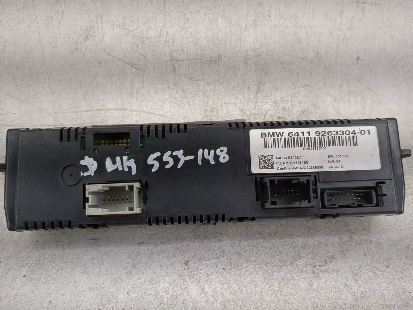 2011-2013 Bmw 328i Climate Control Module Temperature AC/Heater Replacement P/N:9263304-01 Fits Fits 2011 2012 2013 OEM Used