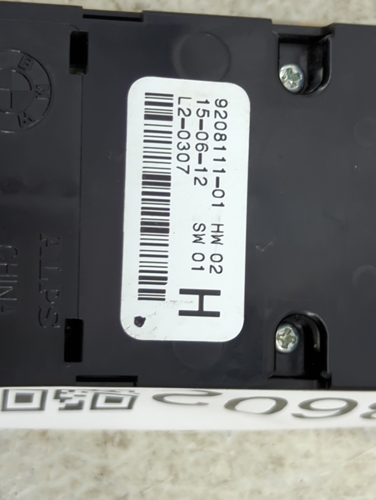 2012-2016 Bmw 328i Master Power Window Switch Replacement Driver Side Left P/N:9208111-01 Fits OEM Used Auto Parts - Oemused