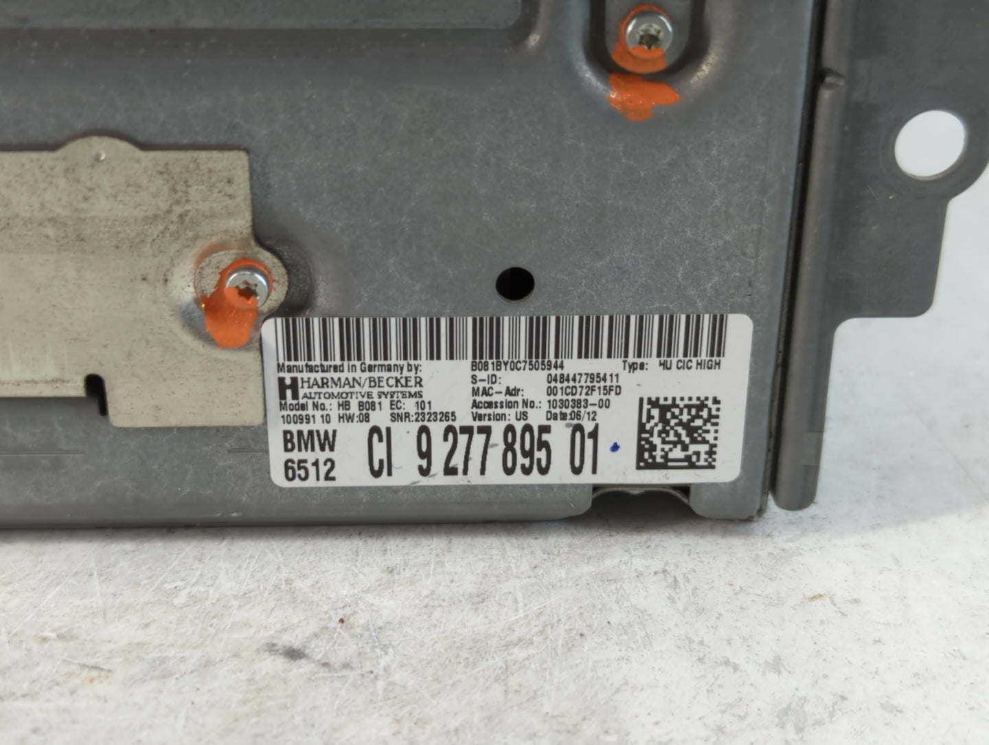 2012-2013 Bmw 328i Am Fm Cd Player Radio Receiver - Oemusedautoparts1.com