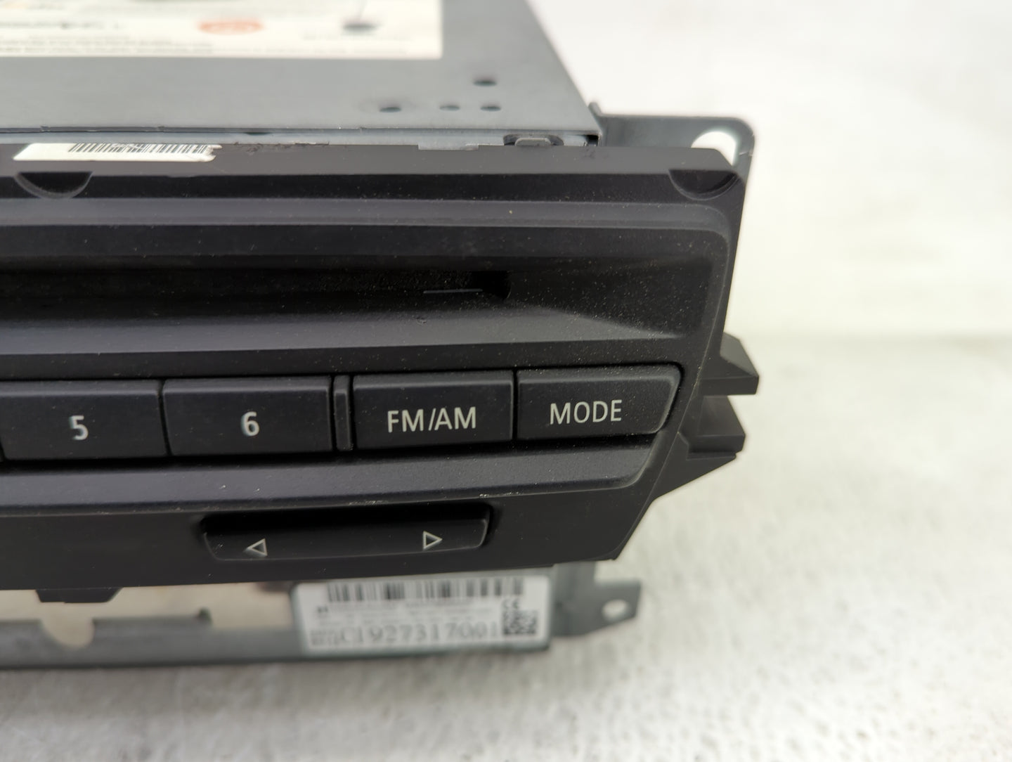2012 Bmw 335 Radio AM FM Cd Player Receiver Replacement P/N:C192731700 Fits OEM Used Auto Parts - Oemusedautoparts1.com