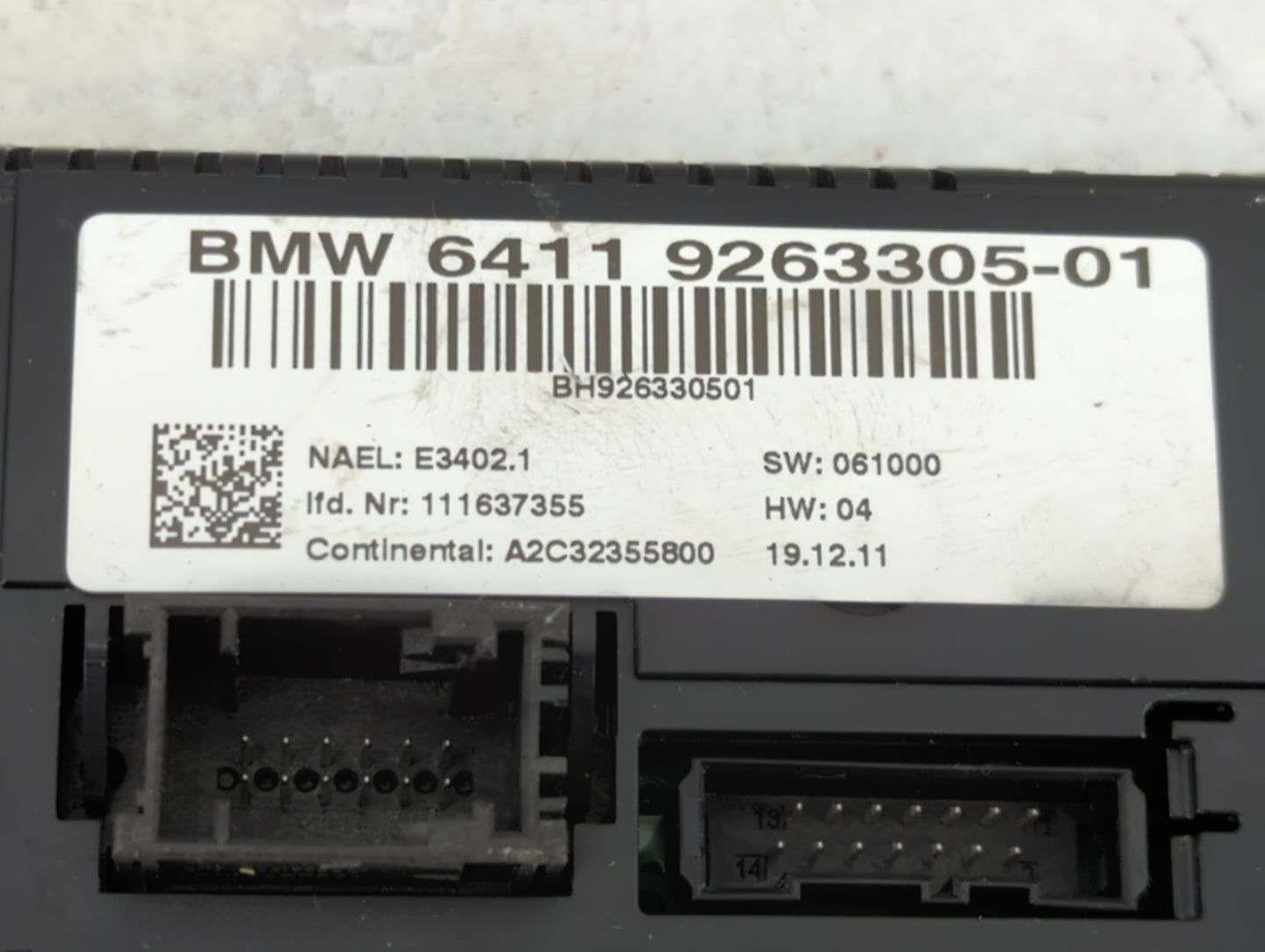 2011-2013 Bmw 335 Climate Control Module Temperature AC/Heater Replacement P/N:64119263305 A2C32355800 Fits Fits 2011 2012 2