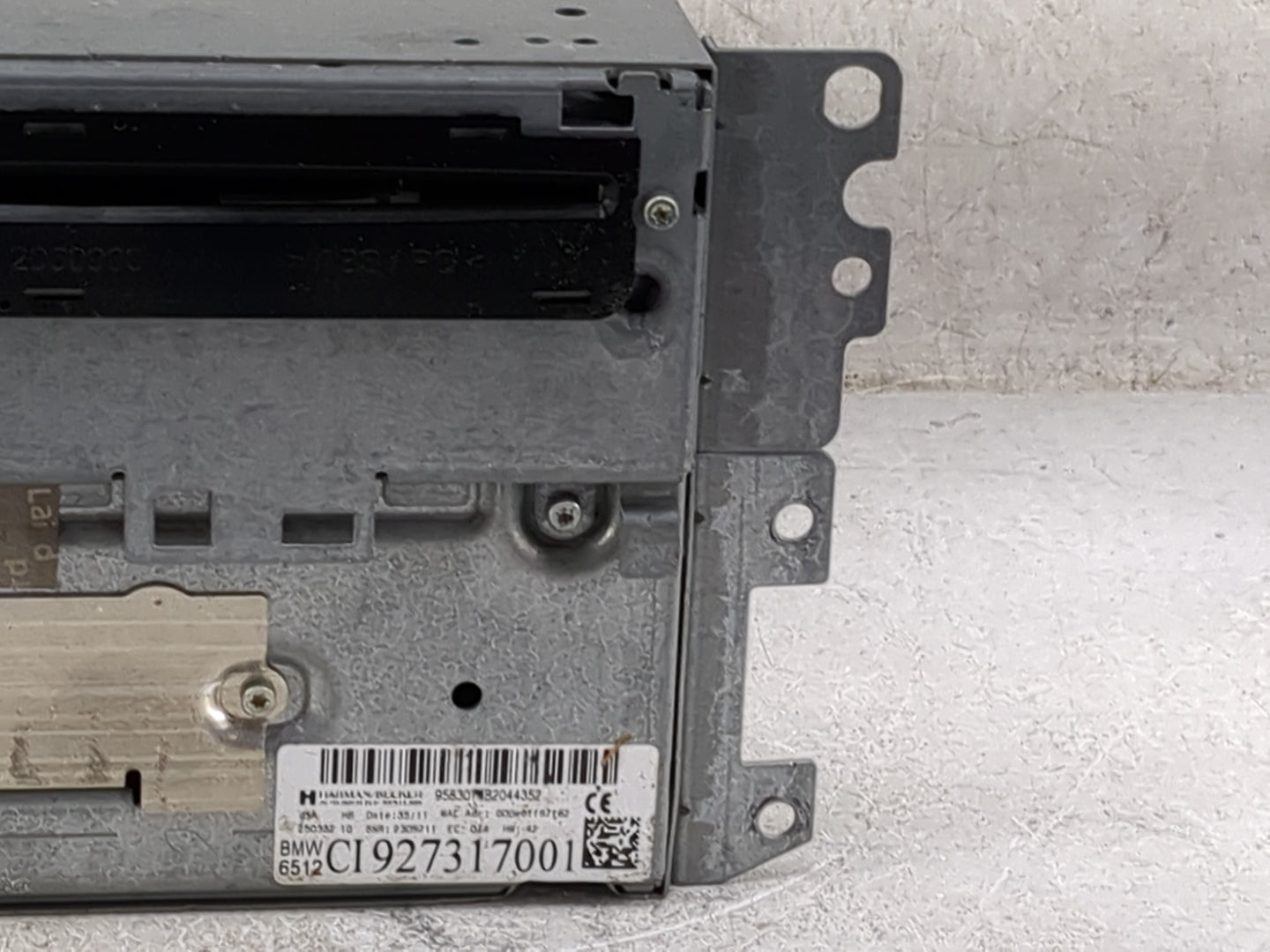 2011-2013 Bmw 335 Radio AM FM Cd Player Receiver Replacement P/N:9583074B2044352 CI9273170001 Fits OEM Used Auto Parts - Oem