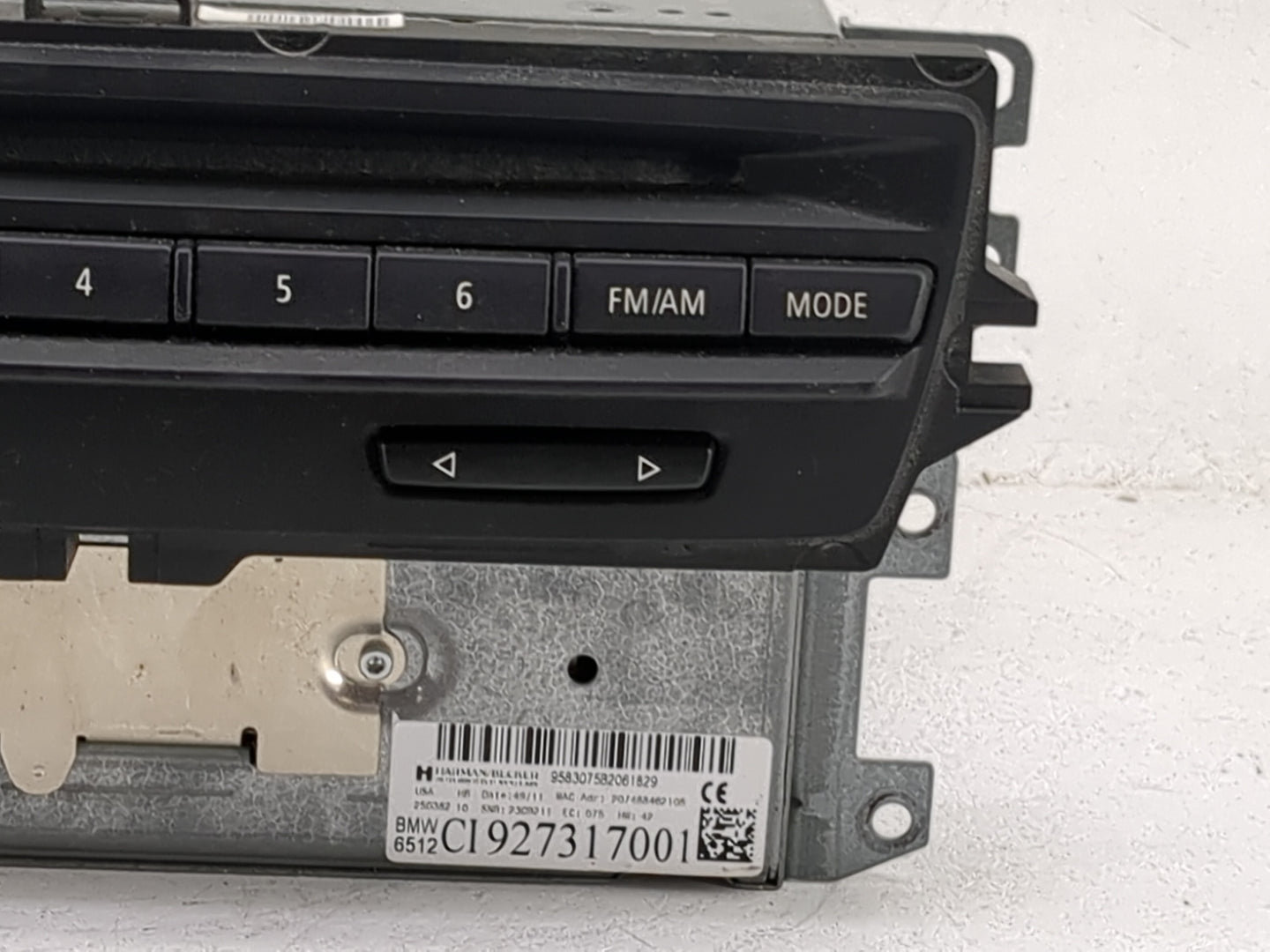 2010-2013 Bmw 335 Radio AM FM Cd Player Receiver Replacement P/N:9583075B2061829 CI927317001 Fits OEM Used Auto Parts - Oemu