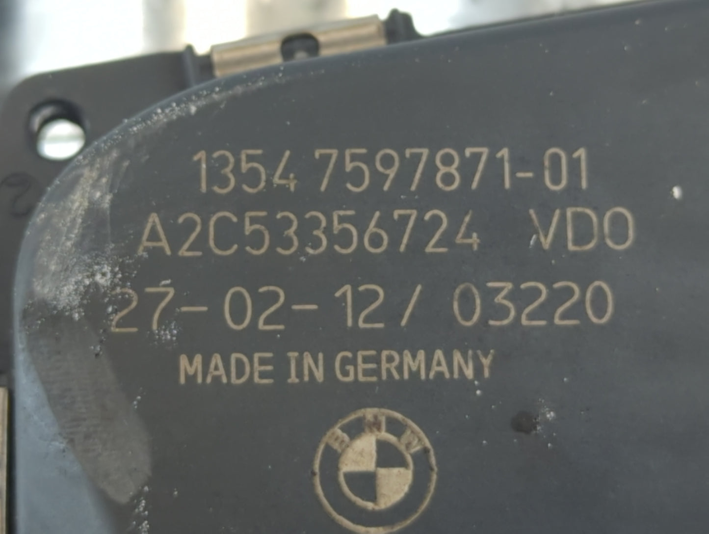 2011-2015 Bmw 335i Throttle Body P/N:1354 7597871-01 Fits Fits 2010 2011 2012 2013 2014 2015 2016 2017 2018 2019 2020 OEM Us