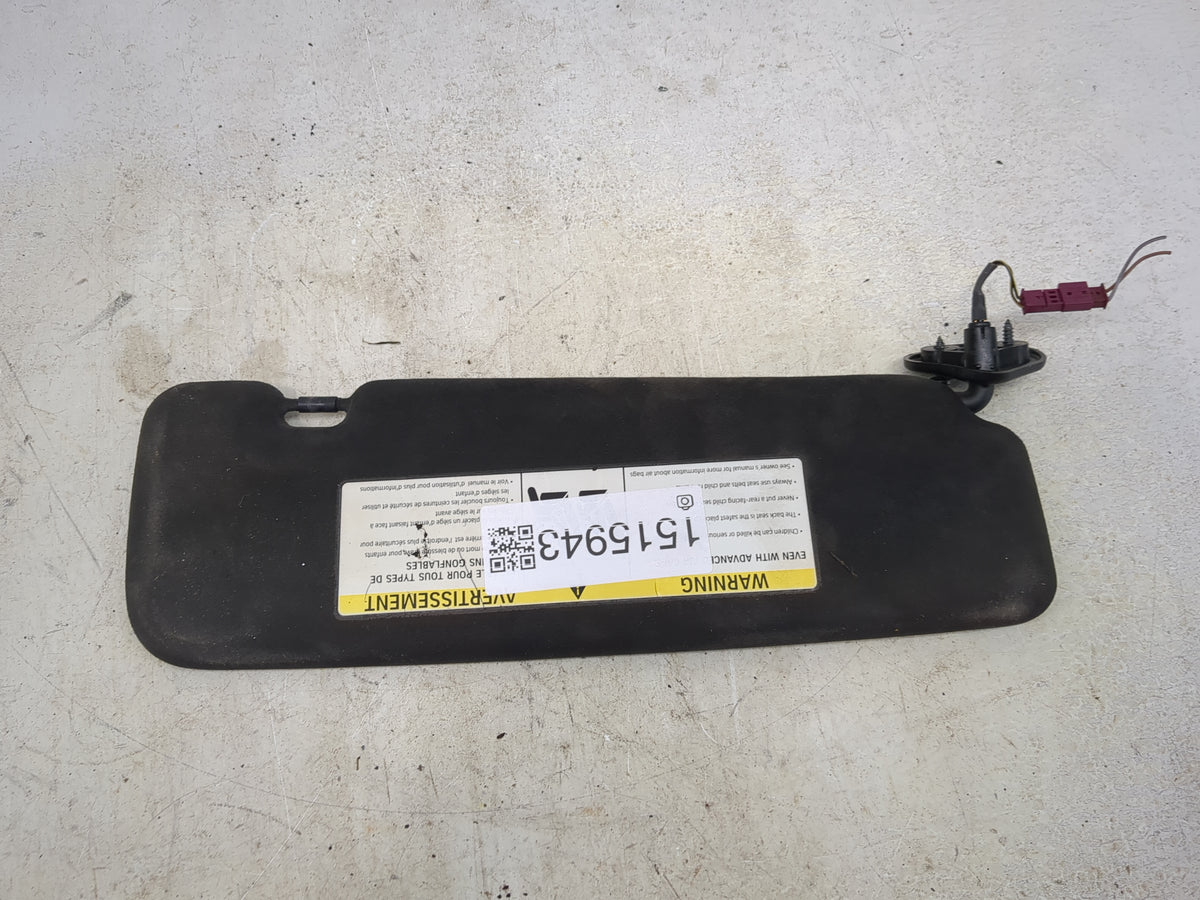 2012 Bmw 3 Series Sun Visor Shade Replacement Driver Left Mirror Fits OEM Used Auto Parts - Oemusedautoparts1.com