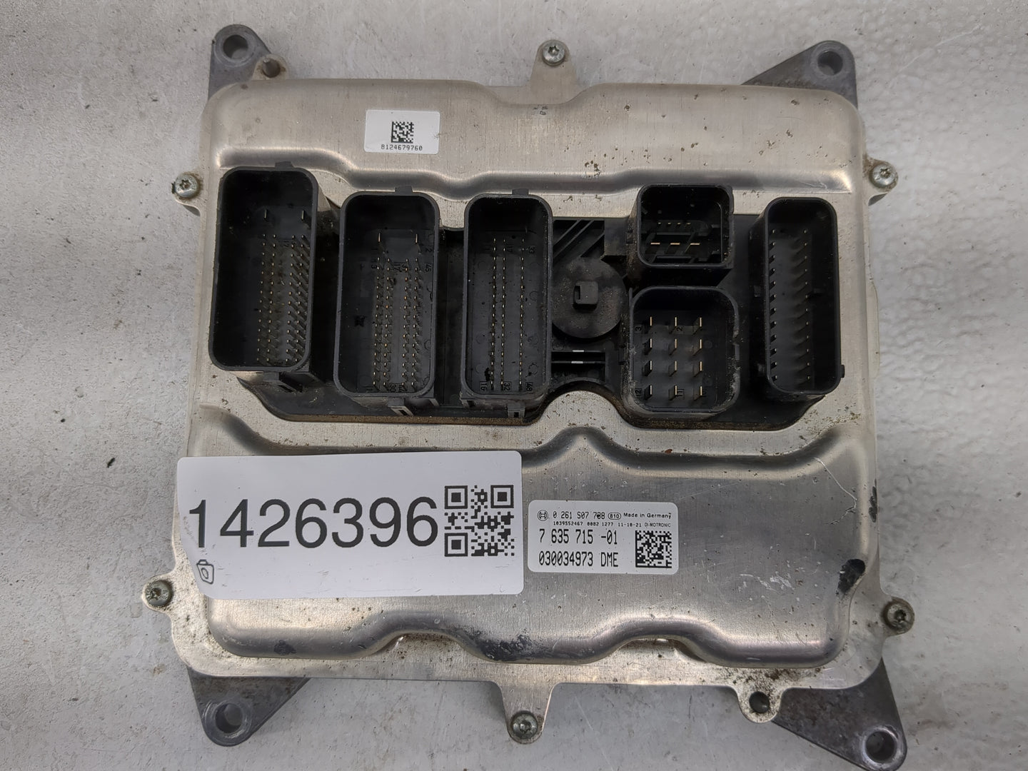 2012-2013 Bmw 528 PCM Engine Control Computer ECU ECM PCU OEM P/N:0261S07788 7635715-01, 030034973 Fits Fits 2012 2013 2014 
