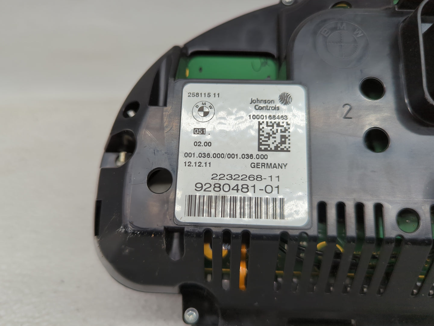 2012-2013 Bmw 528 Instrument Cluster Speedometer Gauges P/N:9280481-01 2232268-11, 258115 11 Fits Fits 2011 2012 2013 OEM Us