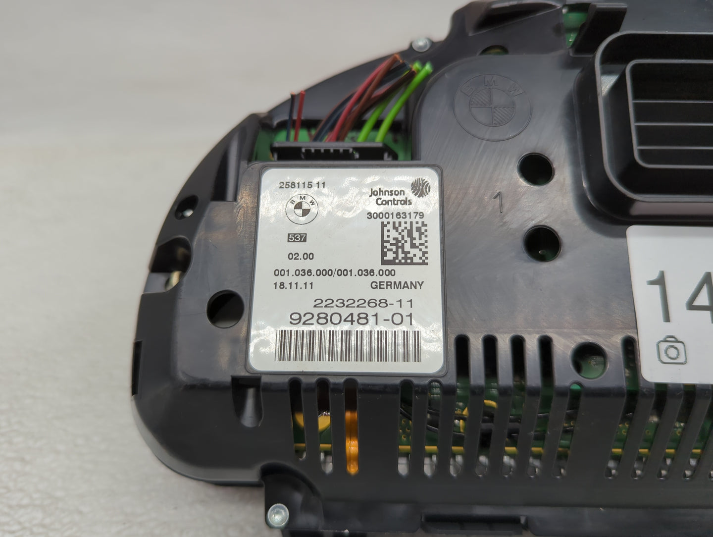 2012-2013 Bmw 528 Instrument Cluster Speedometer Gauges P/N:9280481-01 2232268-11, 25811511 Miles:143K Fits Fits 2011 2012 2