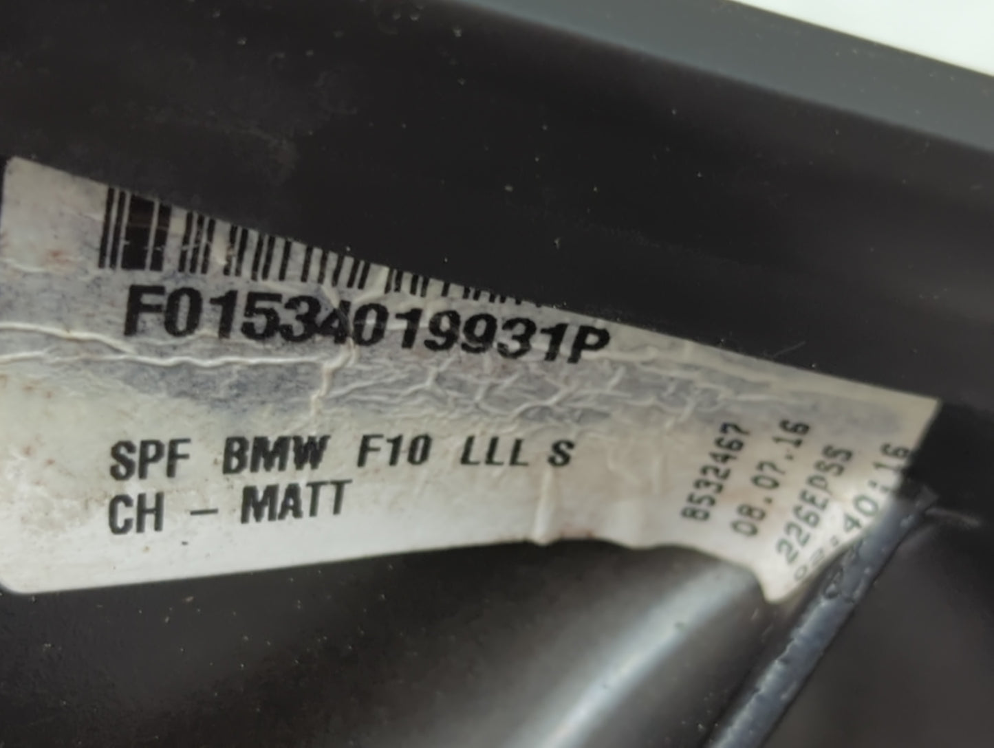 2011-2012 Bmw 528 Driver Side View Mirror - Left Door Mirror OEM Used - Oemusedautoparts1.com