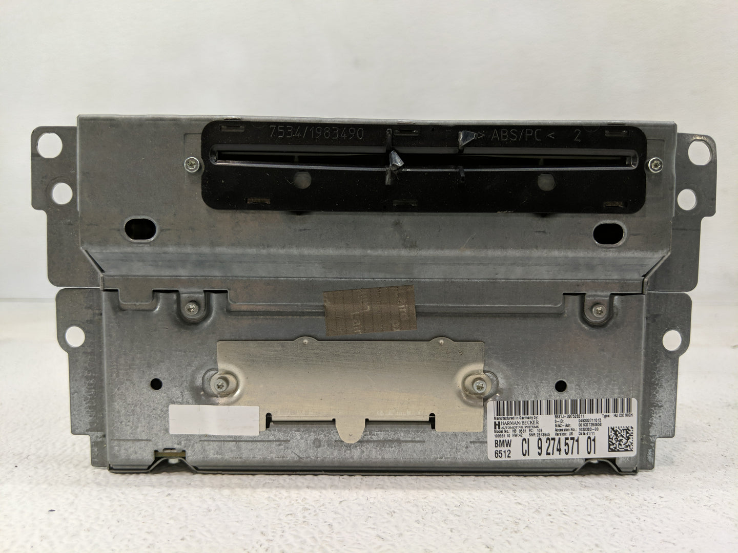 2011-2012 Bmw 528i Radio AM FM Cd Player Receiver Replacement P/N:9581J-0875262 Fits Fits 2011 2012 OEM Used Auto Parts - Oe