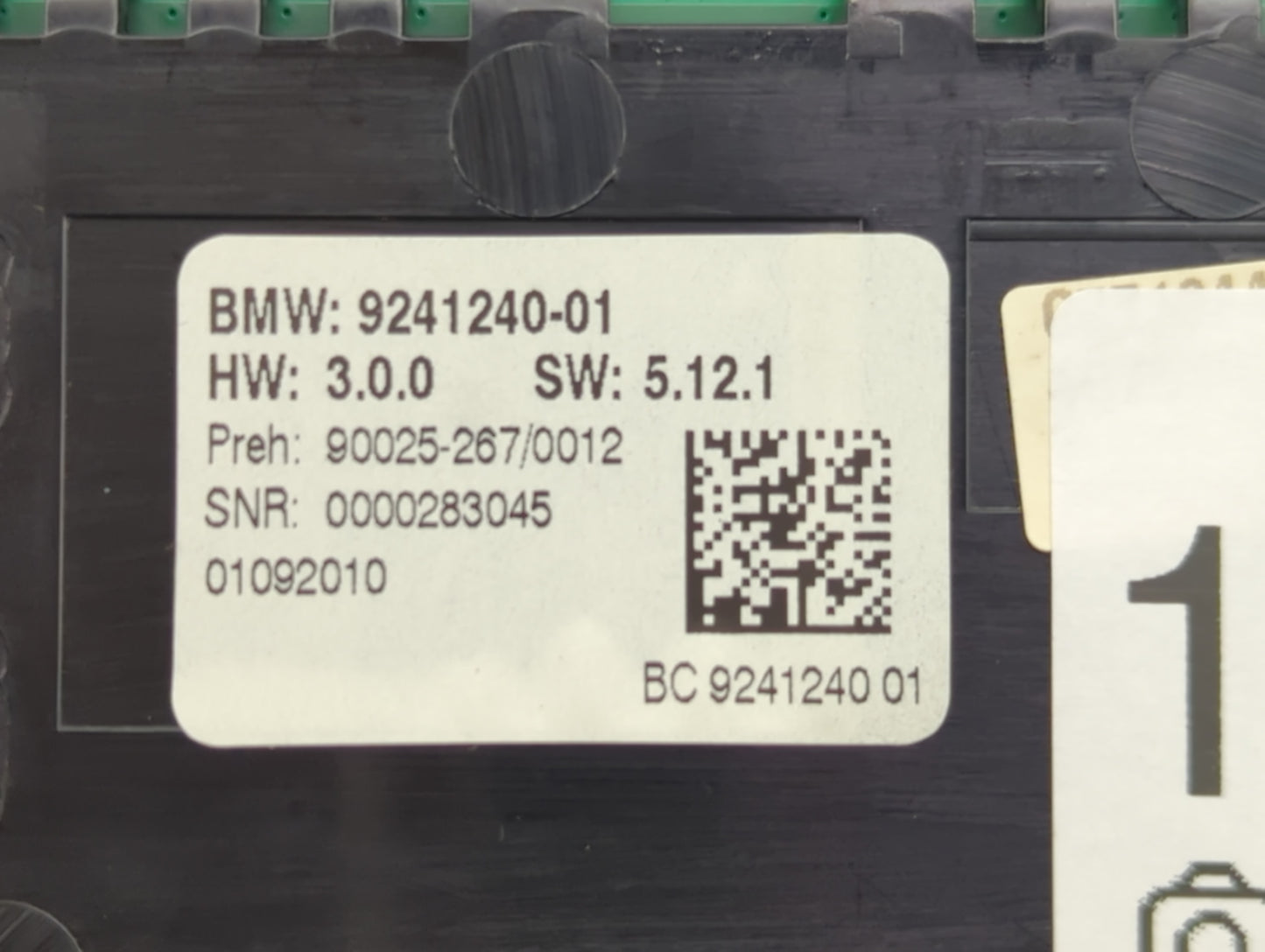 2011-2012 Bmw 528i Radio AM FM Cd Player Receiver Replacement P/N:9241240-01 Fits Fits 2011 2012 OEM Used Auto Parts - Oemus