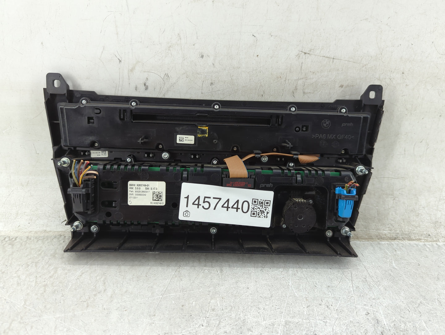 2011-2016 Bmw 528i Climate Control Module Temperature AC/Heater Replacement P/N:9263749-01 Fits Fits 2011 2012 2013 2014 201