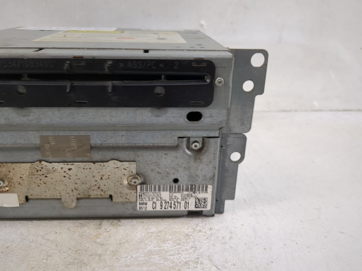 2011-2012 Bmw 528i Radio AM FM Cd Player Receiver Replacement P/N:9274571 HB9581 Fits Fits 2011 2012 OEM Used Auto Parts - O