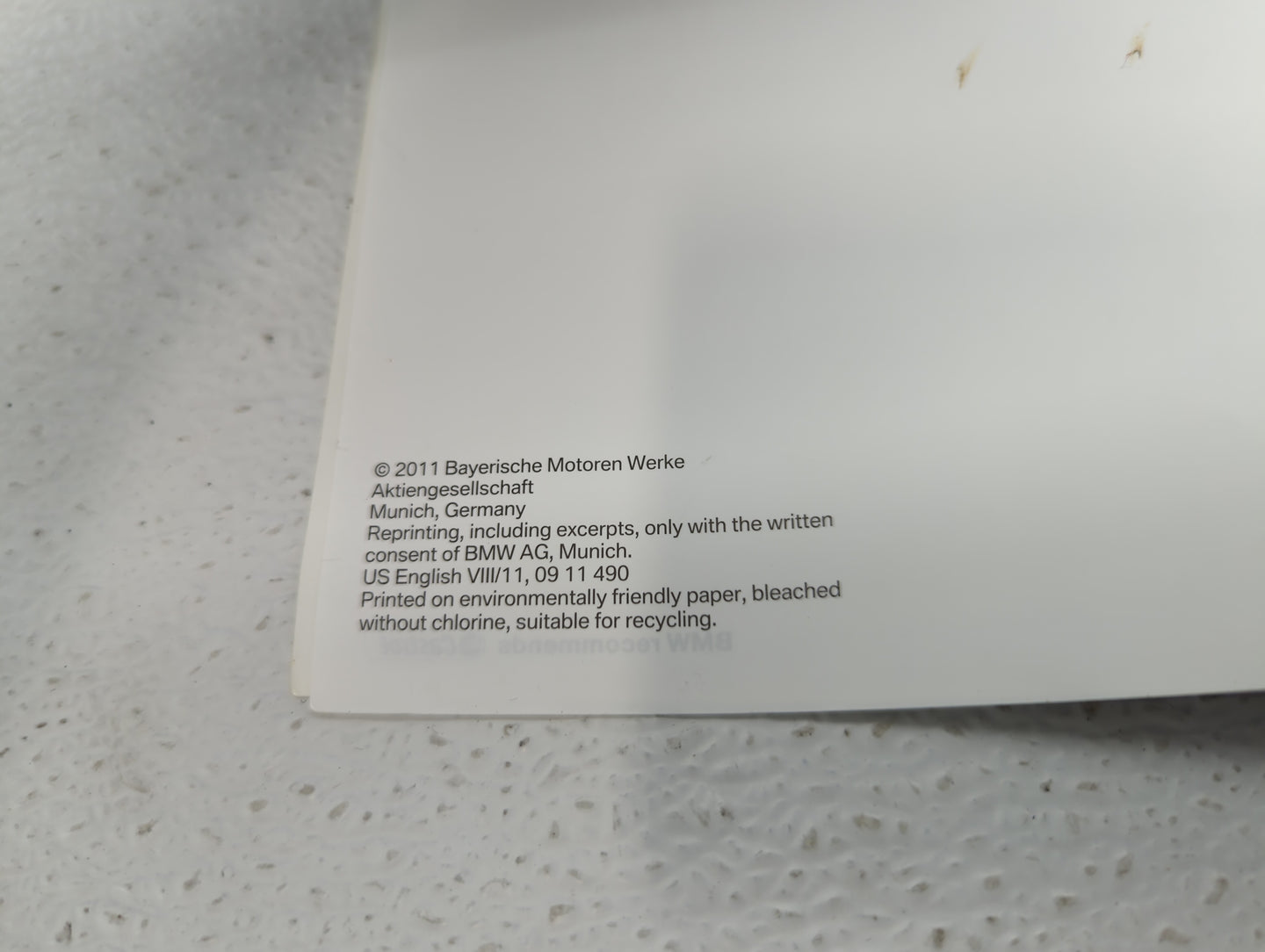 2012 Bmw 528i Owners Manual Book Guide OEM Used Auto Parts - Oemusedautoparts1.com