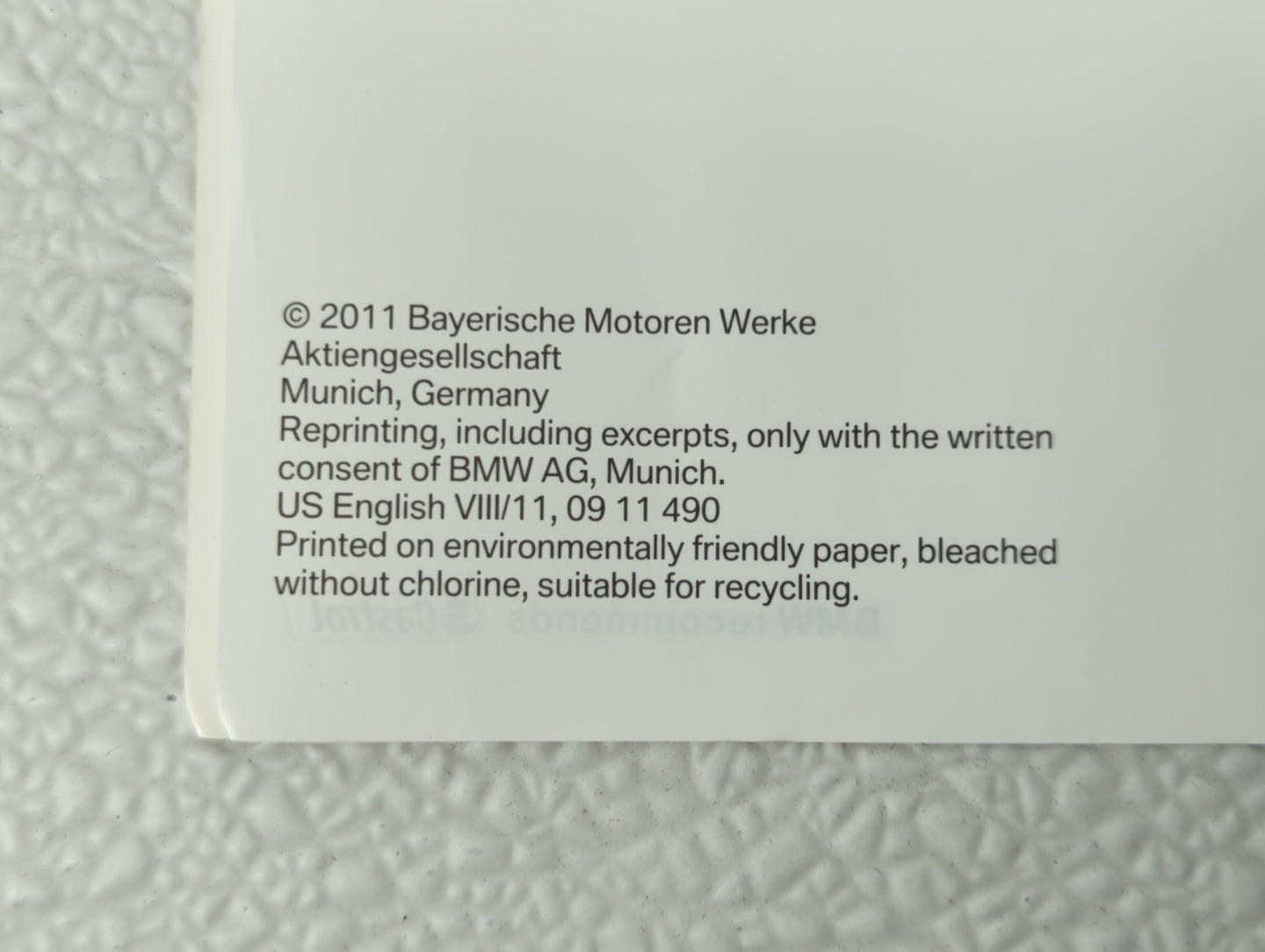 2012 Bmw 528i Owners Manual Book Guide OEM Used Auto Parts - Oemusedautoparts1.com