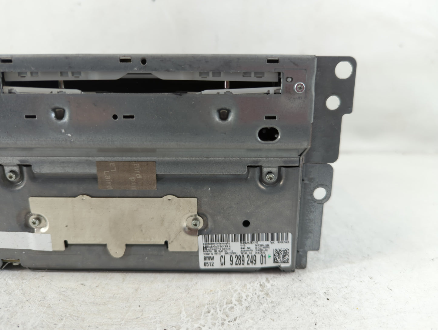 2011-2012 Bmw 535i Radio AM FM Cd Player Receiver Replacement P/N:CI 9 289 249 01 Fits Fits 2011 2012 OEM Used Auto Parts - 