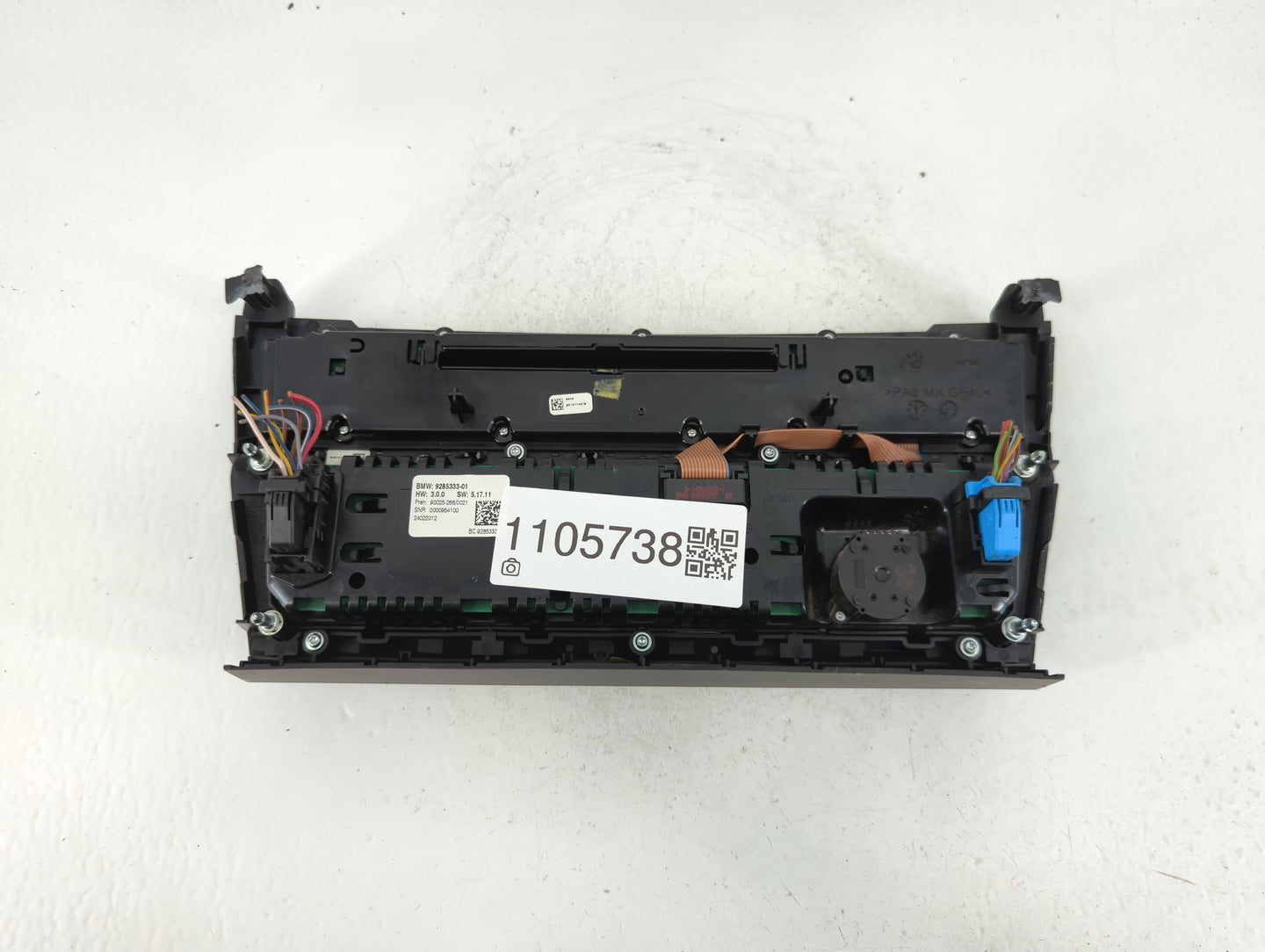 2011-2012 Bmw 535i Radio AM FM Cd Player Receiver Replacement P/N:9285333-01 Fits Fits 2011 2012 OEM Used Auto Parts - Oemus