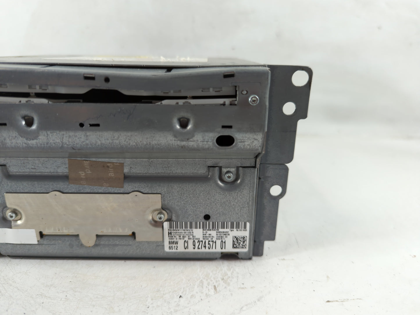 2011-2012 Bmw 535i Radio AM FM Cd Player Receiver Replacement P/N:CI 927457101 Fits Fits 2011 2012 OEM Used Auto Parts - Oem