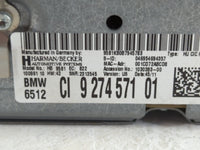 2011-2012 Bmw 535i Radio AM FM Cd Player Receiver Replacement P/N:CI 927457101 Fits Fits 2011 2012 OEM Used Auto Parts - Oem