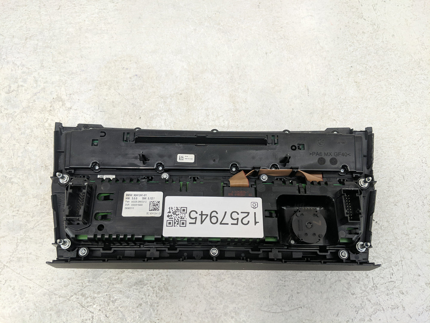 2011-2012 Bmw 535i Radio AM FM Cd Player Receiver Replacement P/N:9241241-01 9285333-01 Fits Fits 2011 2012 OEM Used Auto Pa